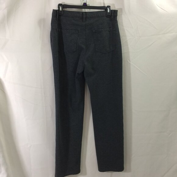 Gloria Vanderbilt Pants Stretch Knit Jeans Gray Rayon Blend Size 10 - Picture 2 of 4